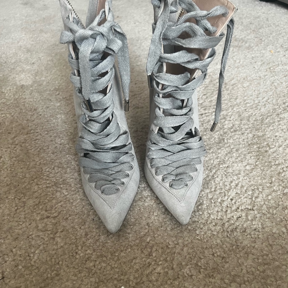 Grey Zimmermann lace ankle boots, size 36